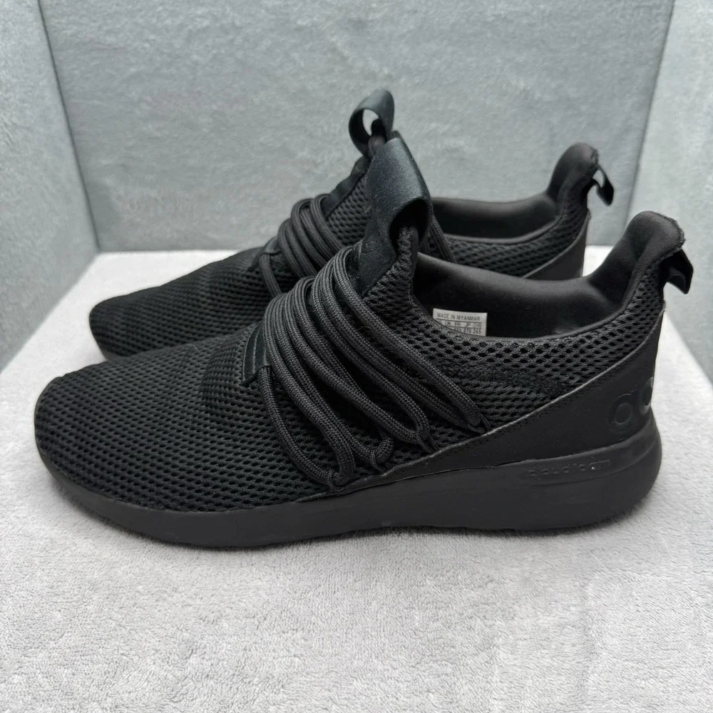 Adidas Lite Racer Adapt Cloudfoam Black Mesh Slip On Shoes Men's Size 9